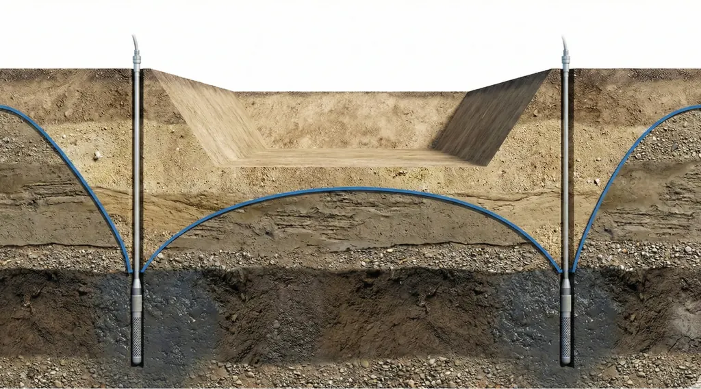 Baugrube Wasserhaltung