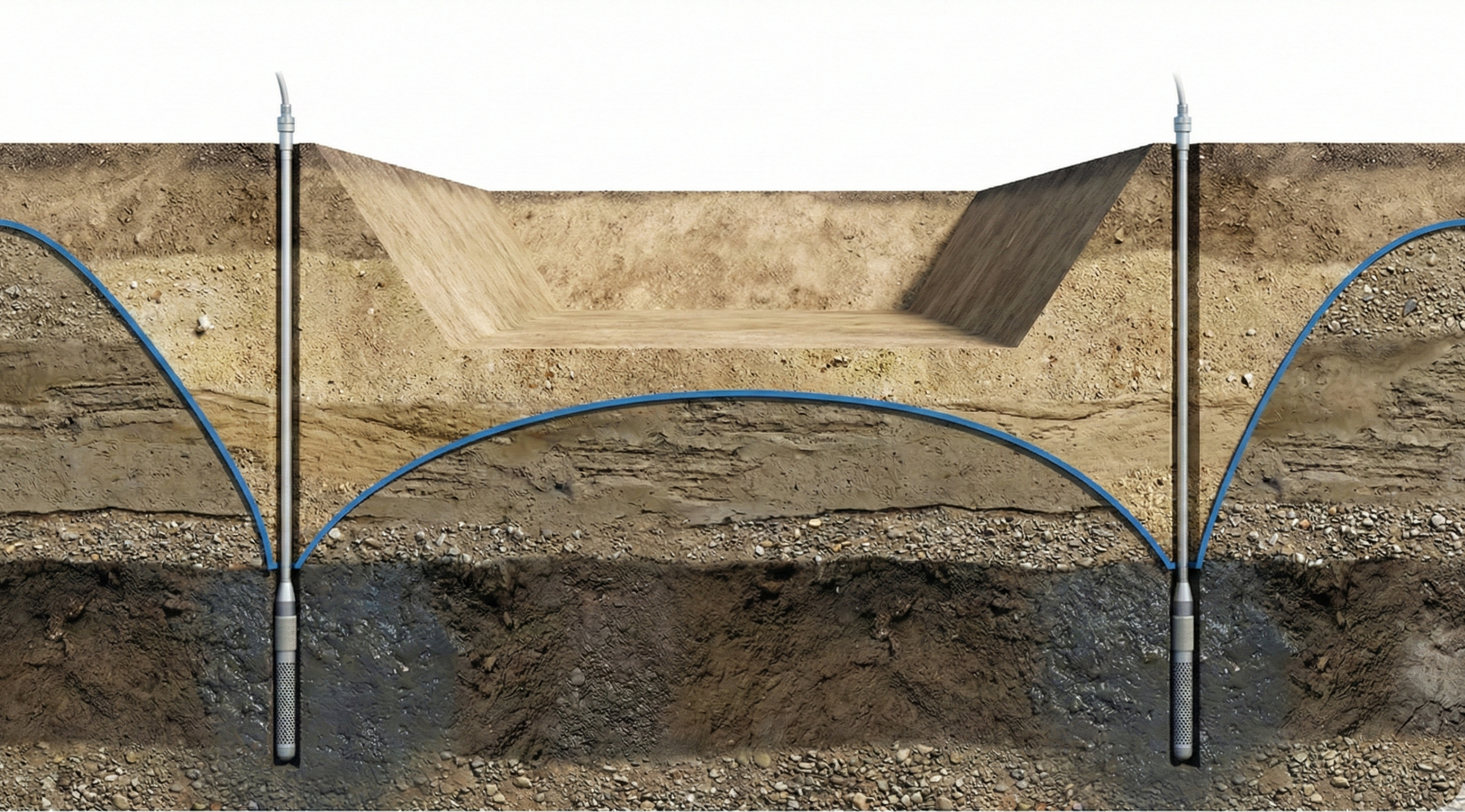 Baugrube Wasserhaltung